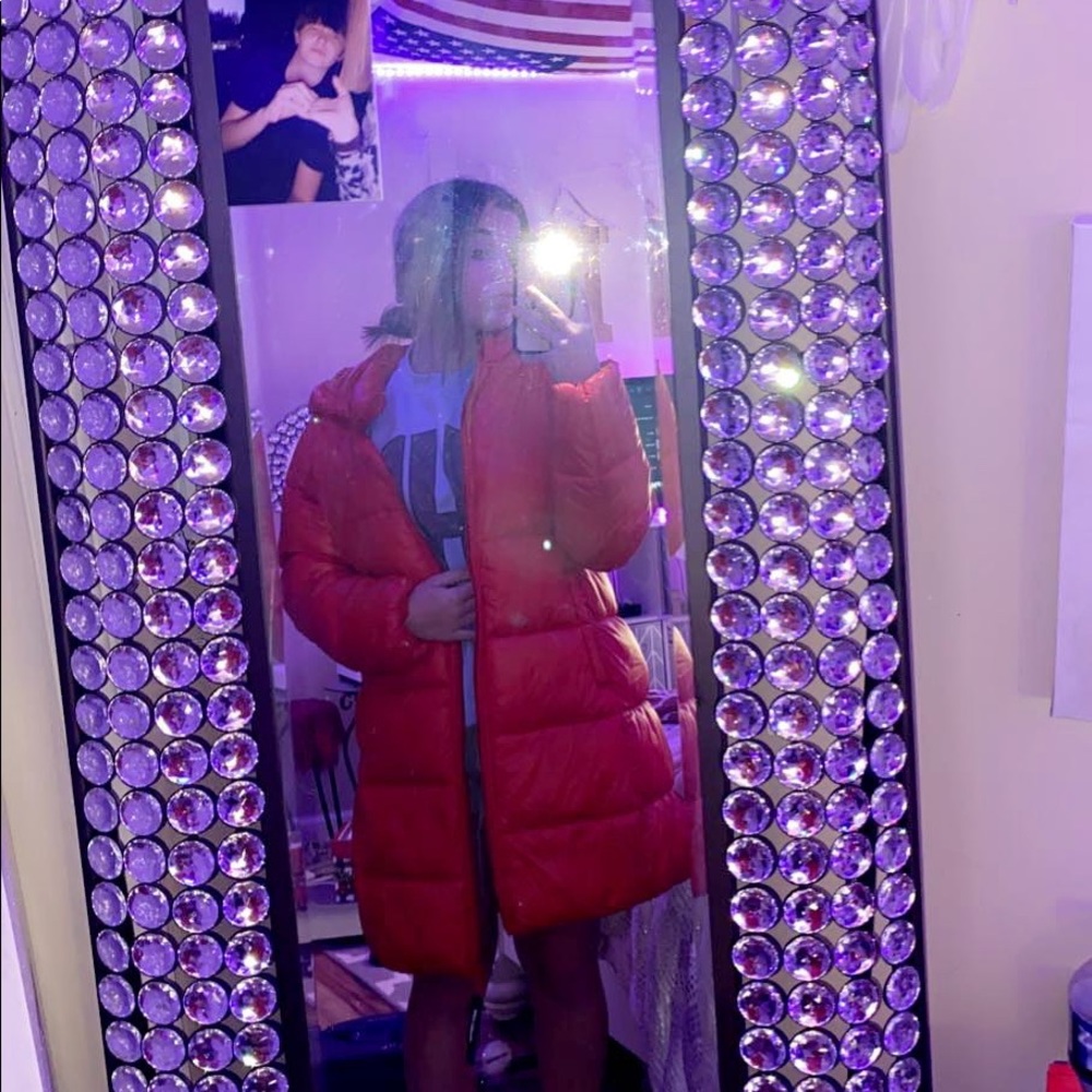 Juicy couture red puffer jacket
